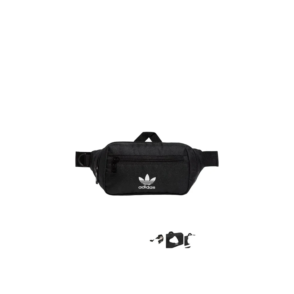 Adidas Originals For All Waist Pack Black White IR1052 Trefoil Fanny Pack NWT